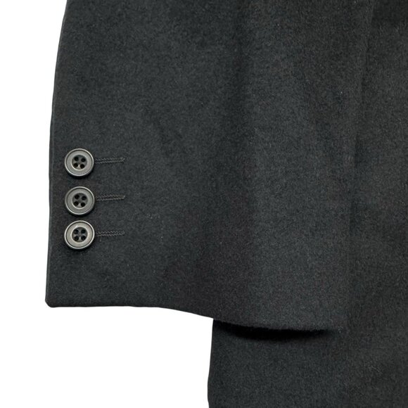 Banana Republic Men Blazer Jacket Sport Coat 44R Black Wool Blend Italy READ - Picture 5 of 12